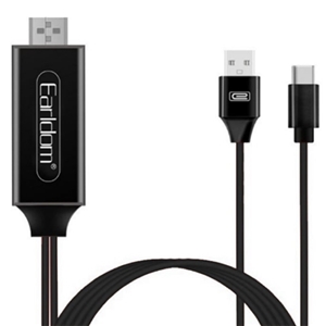 کابل HDMI به تایپ سی Earldom ET-W12 4K HD Cable