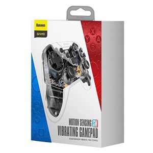 دسته بازی بلوتوثی بیسوس Baseus SW Motion Sensing Vibrating Gamepad Transparent GMSWA-01