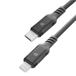 کابل شارژ سریع تایپ سی به لایتنینگ پاورولوژی 30 وات مدل PCAB018GY طول 1.2 متر