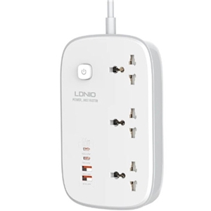 چند راهی برق 3250 وات الدینیو LDNIO 65W Smart Guard Power Strip SC3416