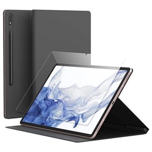 کیف کلاسوری به همراه گلس تبلت آراری مدل Mifolio مناسب Galaxy Tab S7 Plus