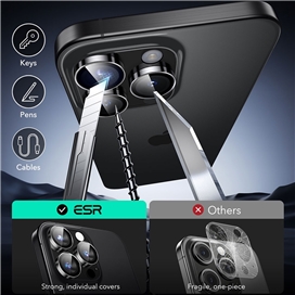 محافظ لنز دوربین ESR مناسب برای iPhone 15 Pro Max