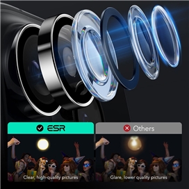 محافظ لنز دوربین ESR مناسب برای iPhone 14 Pro