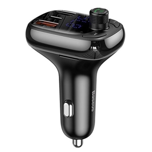 شارژر فندکی فست شارژ و پخش کننده بلوتوث Baseus T Typed QC4.0 Bluetooth CCTM-B01