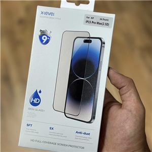گلس فول با توری ضد گرد و غبار X-level Full Glass مناسب برای Apple iPhone 15 Pro