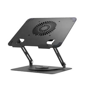 استند لپ تاپ همراه با فن خنک کننده گرین لاین Green Lion Adjustable Laptop Stand with Cooling Fan GNAD360STDBK