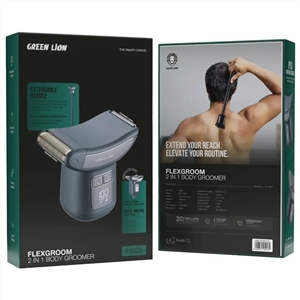 ماشین اصلاح بدن فلکس‌گروم 2 در 1 گرین Green Lion Flexgroom 2 in 1 Body Groomer