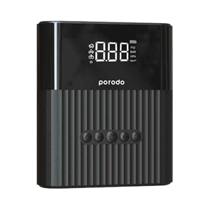 پاوربانک و کمپرسور باد و جامپ استارتر خودرو 8800 میلی آمپر Porodo Multi Function Jump Starter