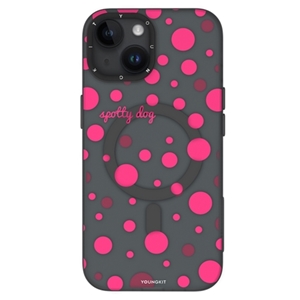 قاب YOUNGKIT یانگکیت Black Polka Dots Magsafe Series مناسب برای Apple iPhone 14