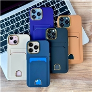 قاب چرمی Leather مدل جاکارتی دار مناسب برای Apple iPhone 12 Pro