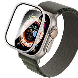 محافظ صفحه نمایش اپل واچ اولترا 49 میلی متری با فریم تیتانیوم کوتتسی Coteetci iWatch ultra titanium alloy frame sapphire film 49mm 24011
