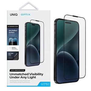 گلس ضد انعکاس آیفون 15 پرو مکس برند یونیک مدل UNIQ Optix Anti-Reflective