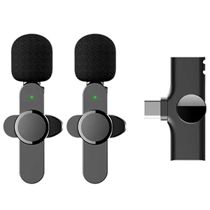 مکروفون یقه ای وایرلس تایپ سی پک دو عددی کوتتسی COTETCI Wireless Microphone 74005
