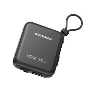 پاوربانک 10000 و مودم جیبی پرودو مدل PBFCH064 با پشتیبانی از WiFi 6