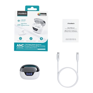 هدفون بی‌سیم Choetech 4Mics Noise Cancelling Earbuds