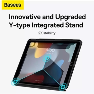 کیف چرمی هوشمند بیسوس اپل Apple iPad 9/8/Air 3 Baseus ARCX010213