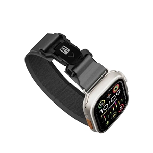 بند اپل واچ 44/49 Levelo Rove Nylon Watch Strap With Metal Buckle