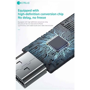 کابل HDMI به لایتنینگ کوتتسی Coteetci 33021 طول 2 متر