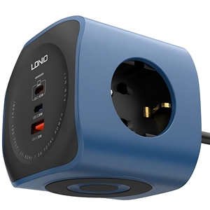 چند راهی برق 6 کاره الدینیو Ldnio Power Socket Cube SE3338