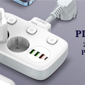 چند راهی برق الدینیو Ldnio 2500W Outlets SE2435