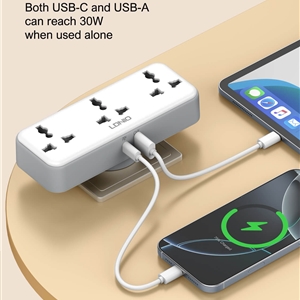 چند راهی برق 3 پورت الدینیو Ldnio Universal Outlet 2500W SC3317