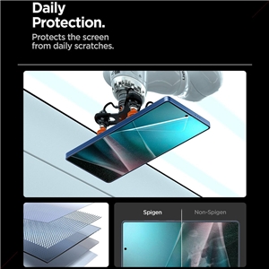 محافظ صفحه نمایش اسپیگن Spigen EliteShield EZ Fit HD Galaxy S25 Ultra