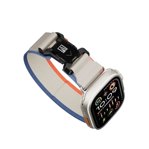 بند اپل واچ 44/49 Levelo Rove Nylon Watch Strap With Metal Buckle