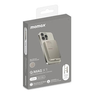 پاوربانک مگ سیف 15 وات 10000 میلی آمپر مومکس مدلQ.MAG X1