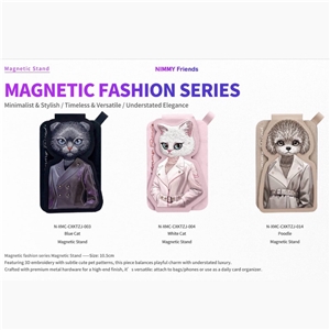 استند و جاکارتی برند نیمی مدل Nimmy Embroidery Magnetic Stand