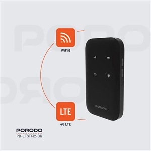 مودم جیبی پرودو Porodo Pocket Router 4G LTE/Wifi 6 PD-LFST132