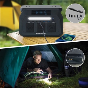 پاورژنراتور قابل حمل 800 وات با ورودی سولار پنل پاورولوژی مدل PWP800WBK