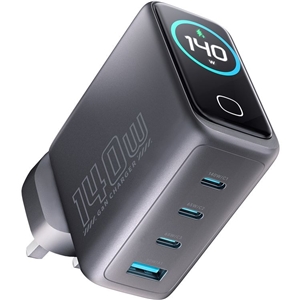 آداپتور شارژ 140 وات پاورولوژِی Powerology Voltflow GaN Wall Charger PWGAN140WBK