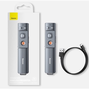 پوینتر و پرزنتر شارژی بیسوس نور سبز Baseus Wireless Presenter WKCD010013