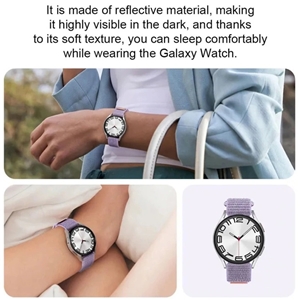 بند ساعت پارچه ای 20mm S/M سامسونگ مدل ET-SVR93