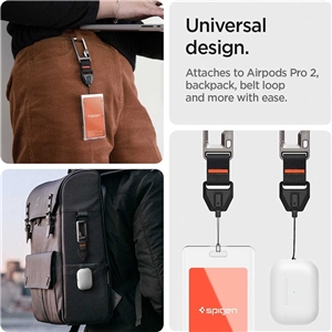 بند نگهدارنده اسپیگن مدل AirPods Pro 2 Lanyard Carabiner