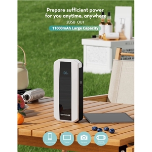 پاوربانک و جامپ استارتر خودرو 11000 میلی آمپر راوپاور مدل RP-PB1225