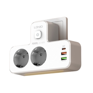 چند راهی برق و شارژر الدینیو LDNIO SE2337 QC3.0 PD3.0 Power Strip