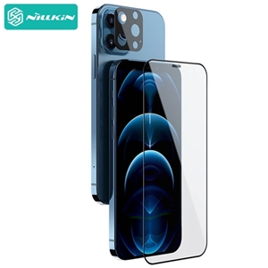 محافظ صفحه و گلس لنز دوربین نیلکین آیفون 12 پرو مکس Nillkin Amazing 2-in-1 HD full screen protector for Apple iPhone 12 Pro Max