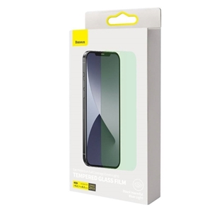 پک 2 تایی محافظ صفحه شیشه ای ضد اشعه Baseus SGAPIPH61P-LP02 Apple iPhone 12 Pro Max Green Glass