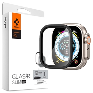 محافظ صفحه نمایش اپل واچ اولترا برند اسپیگن Spigen Apple Watch Ultra (49mm) Screen Protector Glas.tR Slim Pro